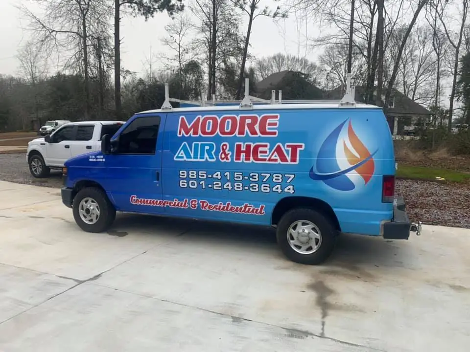 Moore Air & Heat service van